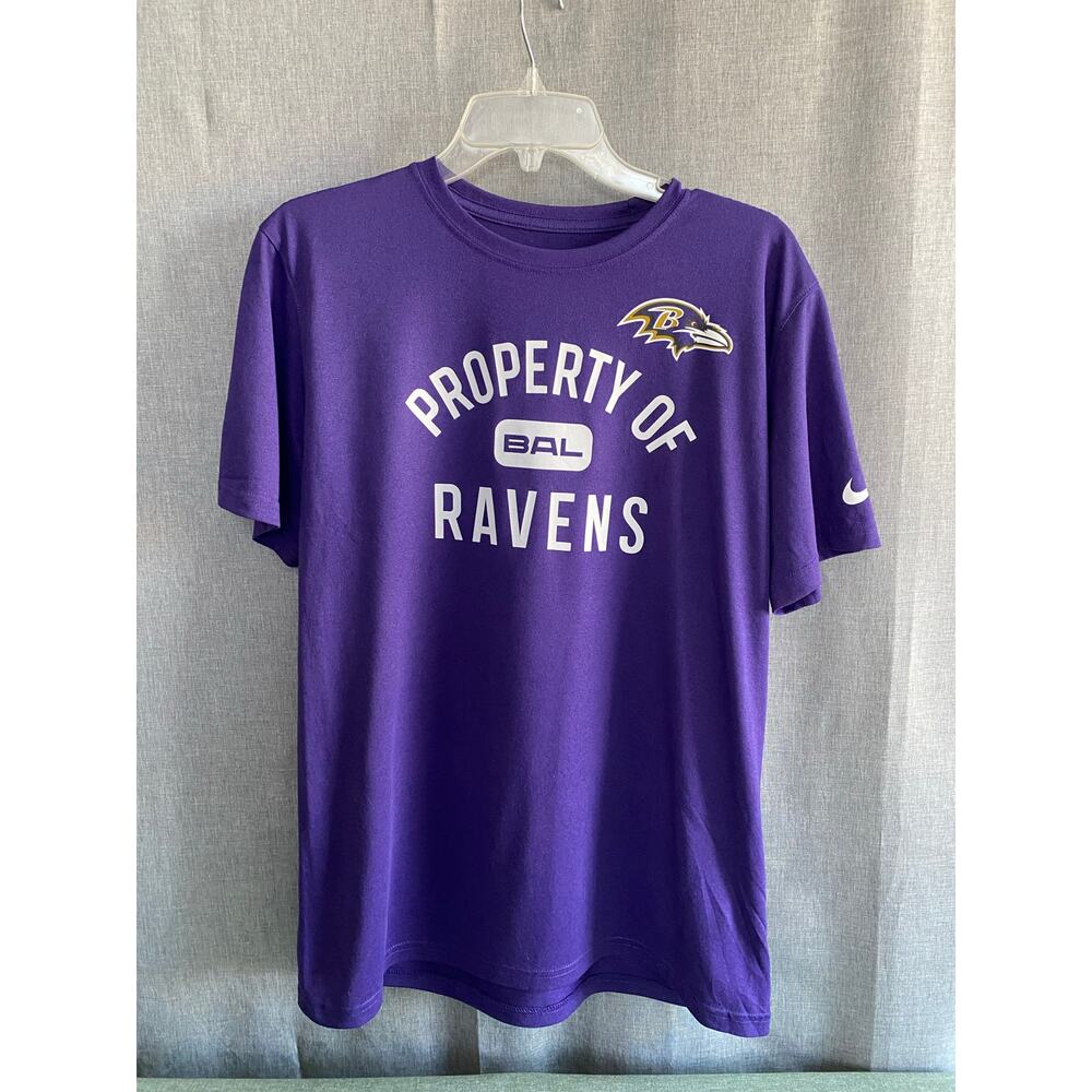 Nike Baltimore Ravens Purple "Property of" Dri-FIT NFL T-Shirt - Size Medium
